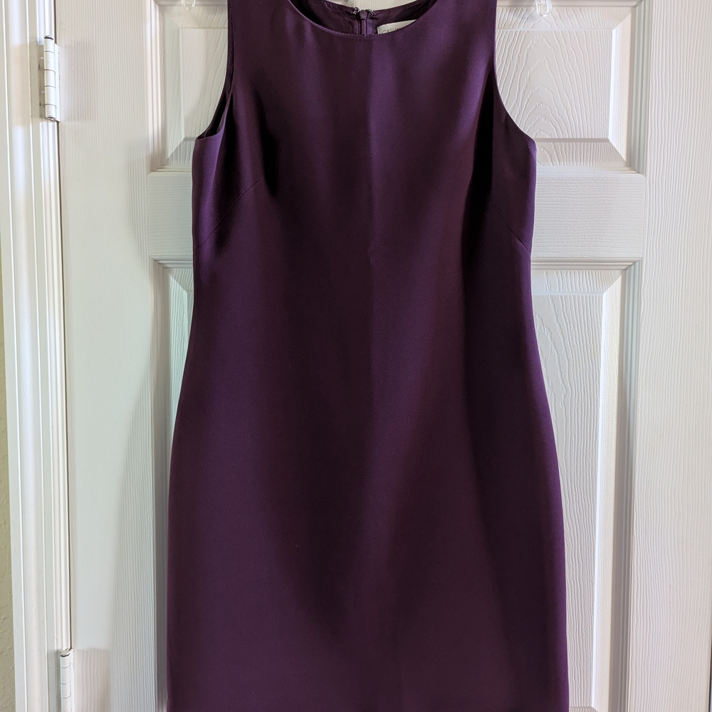 Casual Corner Purple Sheath Cocktail Dress